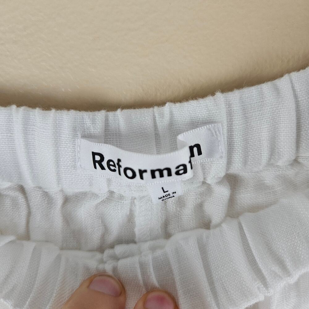 Reformation Olina Linen Pant - White - Picture 7 of 10